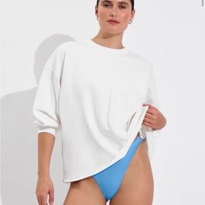 Left On Friday White Crewneck Sweatshirt xs/s